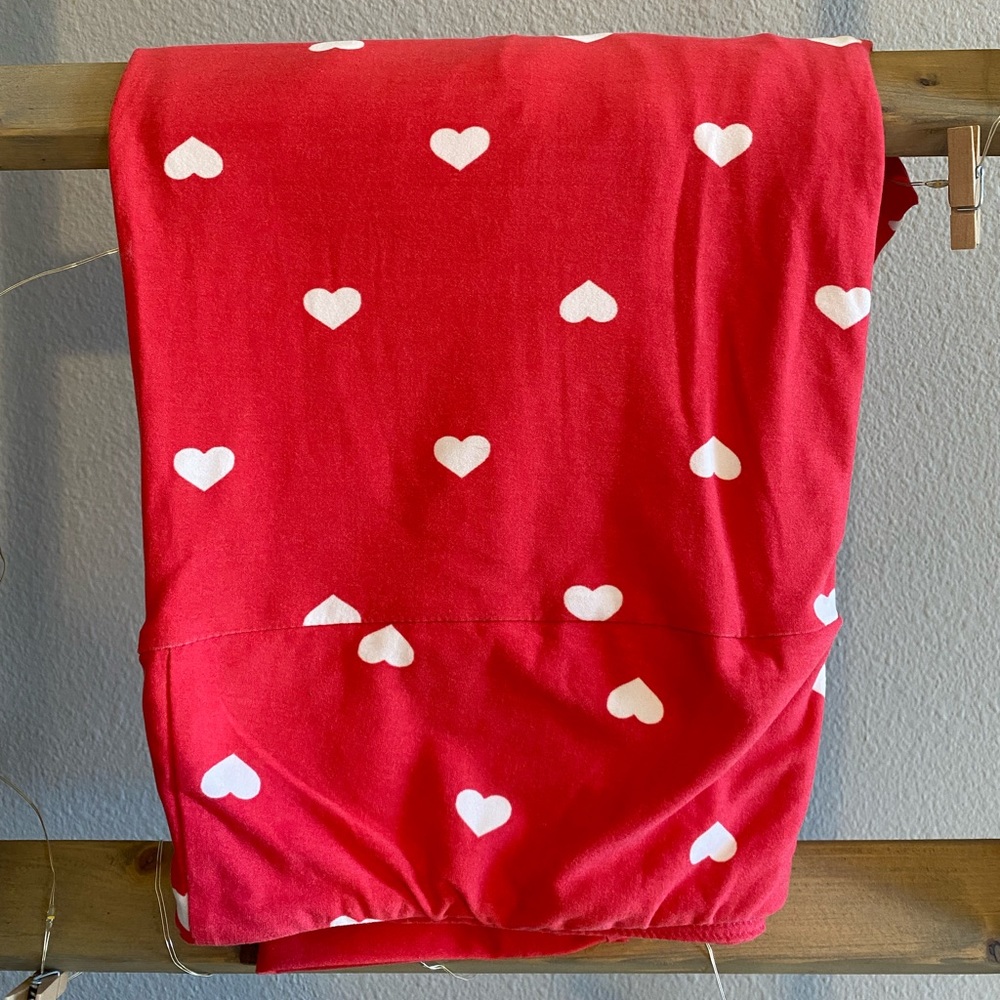 Women’s LuLaRoe TC Pink Leggings with White Hearts